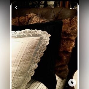 Ralph Lauren Chaps vintage Accent Pillow 16”x16”. Lace